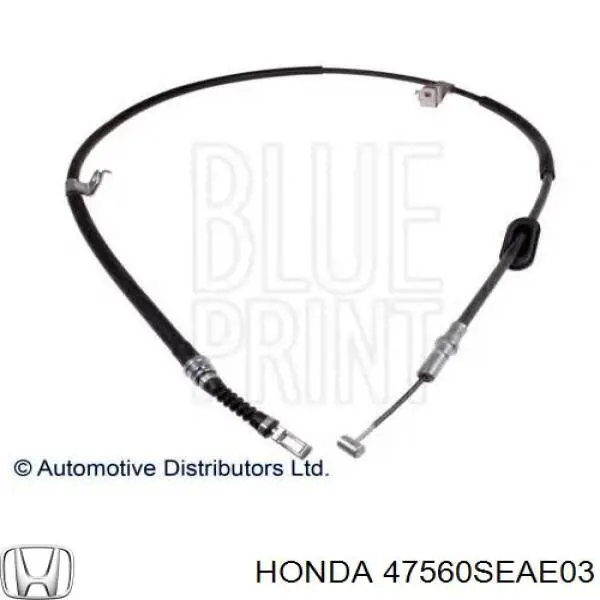 47560SEAE03 Honda трос ручного тормоза задний левый