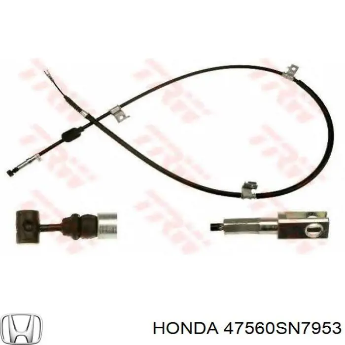 47560SN7953 Honda трос ручного тормоза задний левый