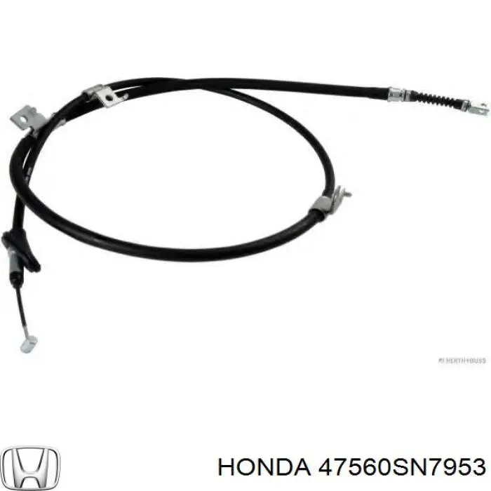 Cable de freno de mano trasero izquierdo 47560SN7953 Honda