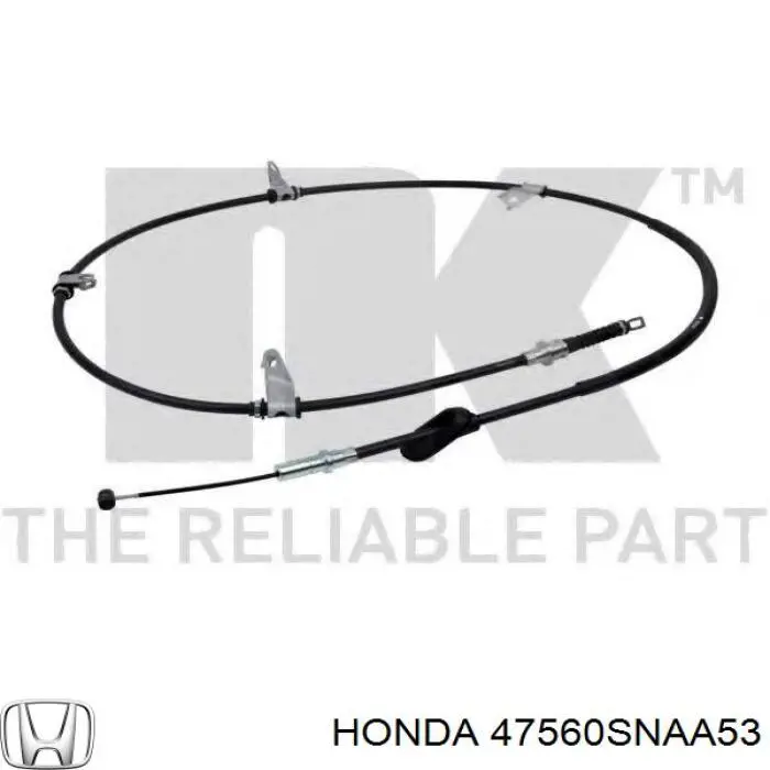 Трос ручного тормоза задний Honda 47560SNAA53 цена, от 51.44 USD