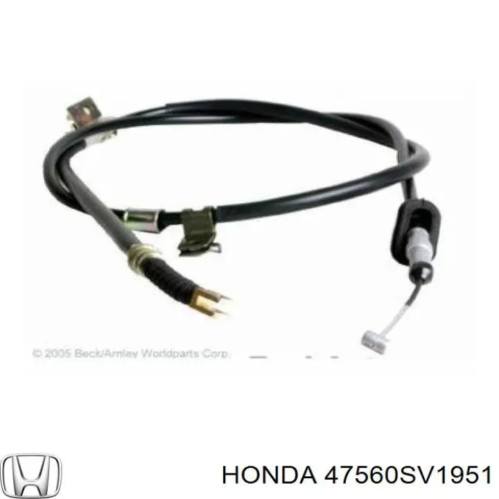 47560SV1951 Honda трос ручного тормоза задний левый