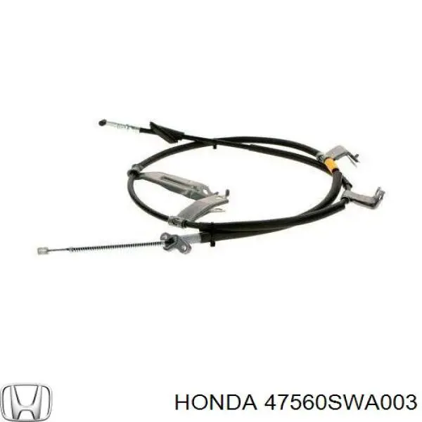 Трос ручного тормоза задний Honda 47560SWA003 цена, от 25.34 USD