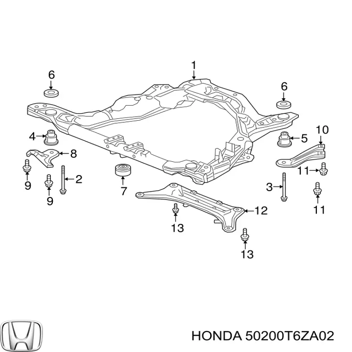  50200T6ZA02 Honda