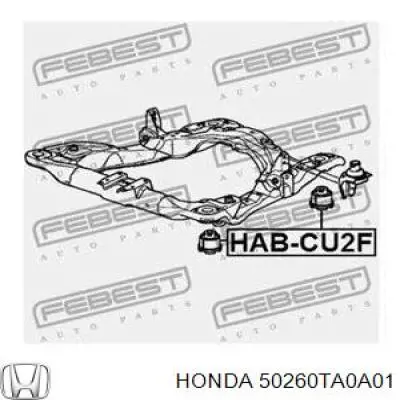 Bloqueo Silencioso (Almohada) De La Viga Delantera (Bastidor Auxiliar) 50260TA0A01 Honda/Acura