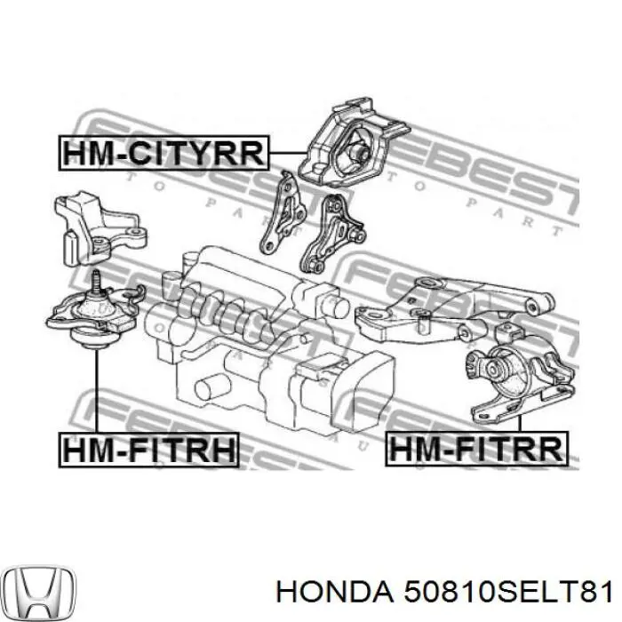 Купить 50810SELT81 Honda Гидроопора двигателя задняя
