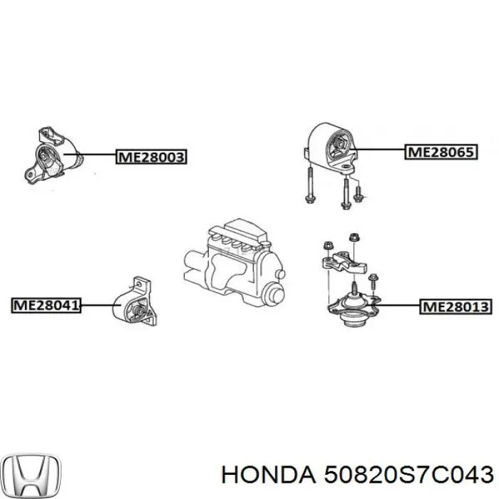 50820S7C043 Honda
