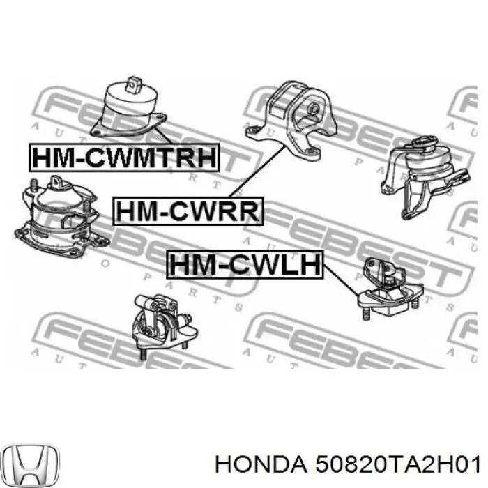 50820TA2H01 Honda подушка (опора двигателя правая)
