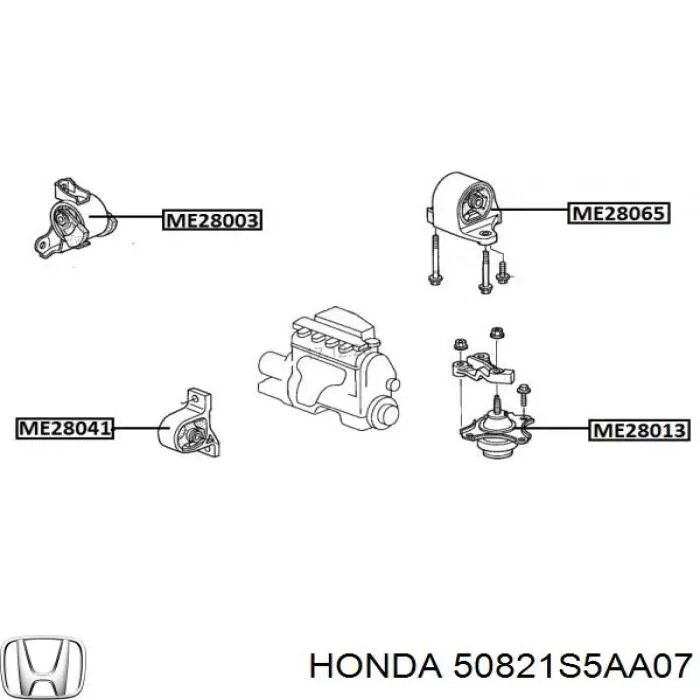 50821S5AA07 Honda