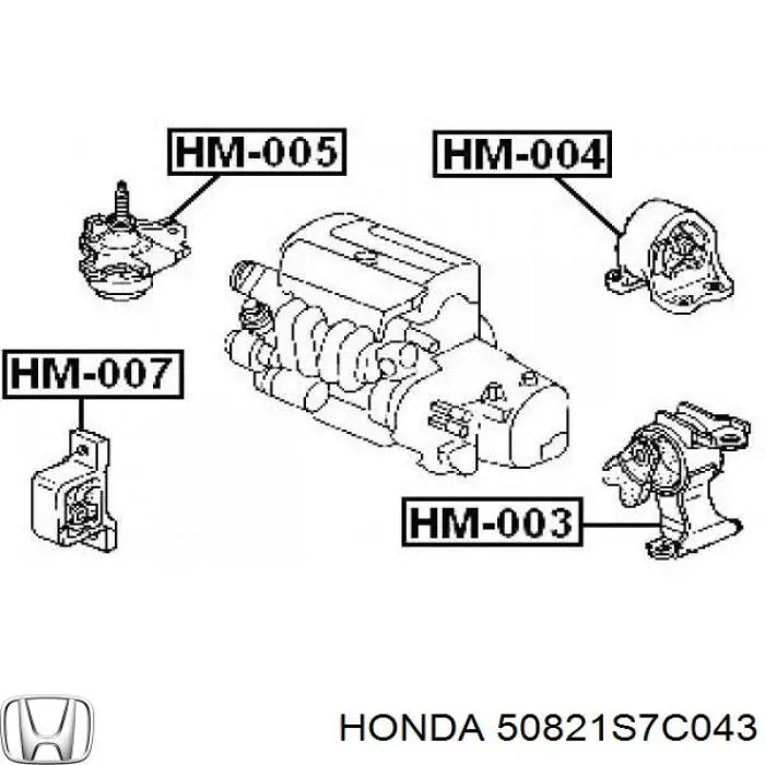 Подушка двигателя Honda STREAM минивэн (RN) (2001 - 2006) цена, от 441.68 USD