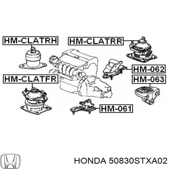 Купить 50830STXA02 Honda Передняя опора двигателя