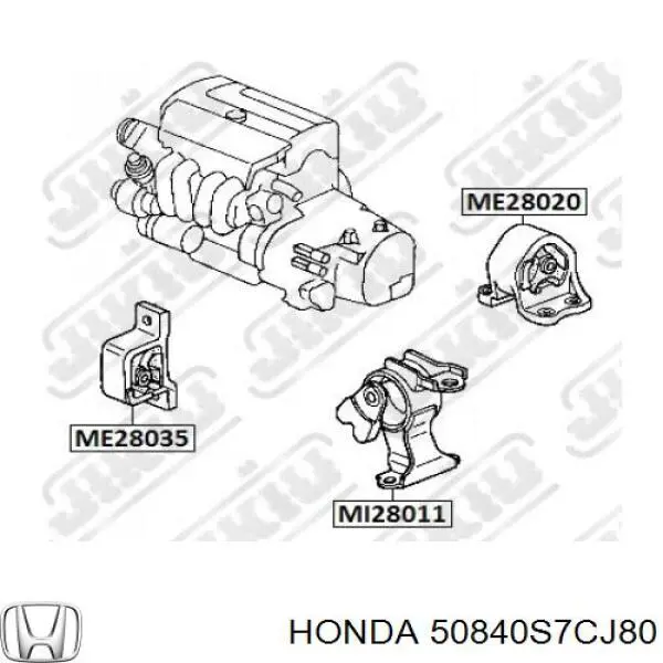 Гидроопора двигателя передняя Honda 50840S7CJ80 цена, от 19.70 USD
