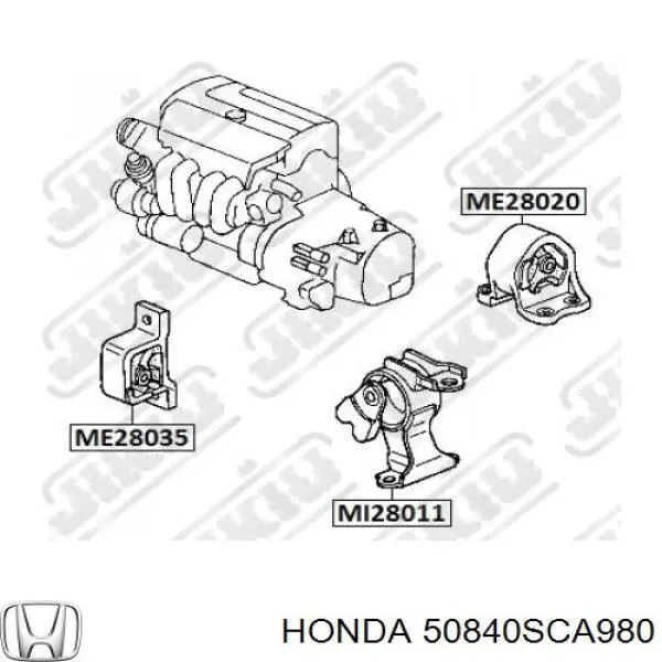 Coxim (suporte) dianteiro de motor Honda 50840SCA980 preço, a partir de 85,00 USD