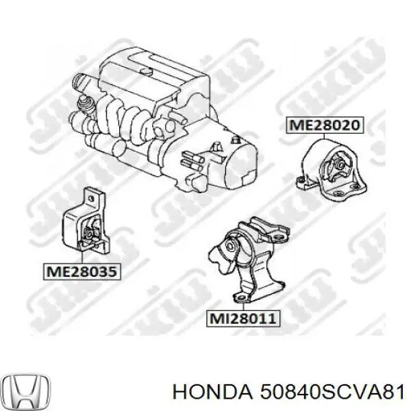 Гидроопора двигателя передняя Honda 50840SCVA81 цена, от 18.97 USD
