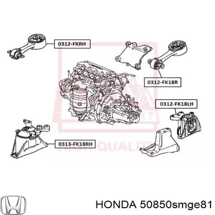 50850SMGE81 Honda 