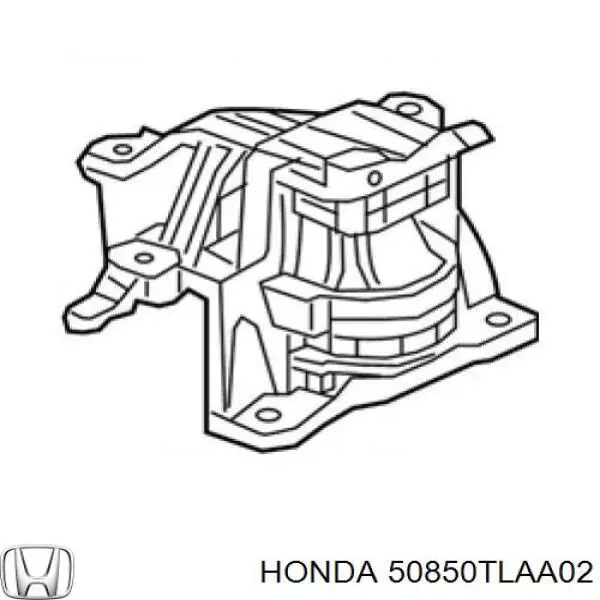 50850TLAA02 Honda coxim (suporte esquerdo de motor)