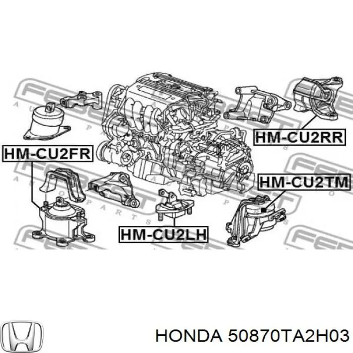 Купить 50870TA2H03 Honda Левая подушка двигателя