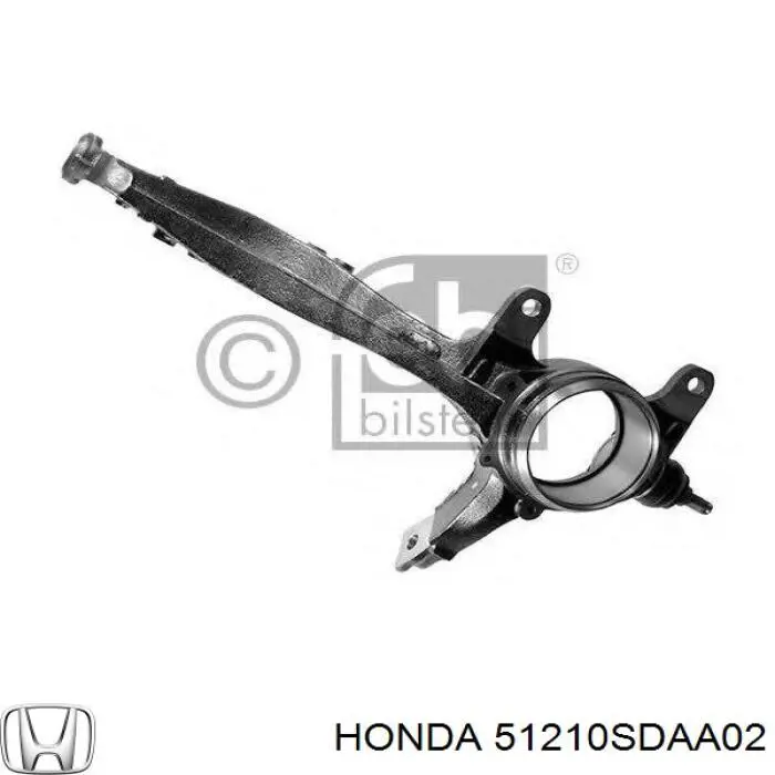 Muñón del eje, suspensión de rueda, delantero derecho 51210SDAA02 Honda/Acura