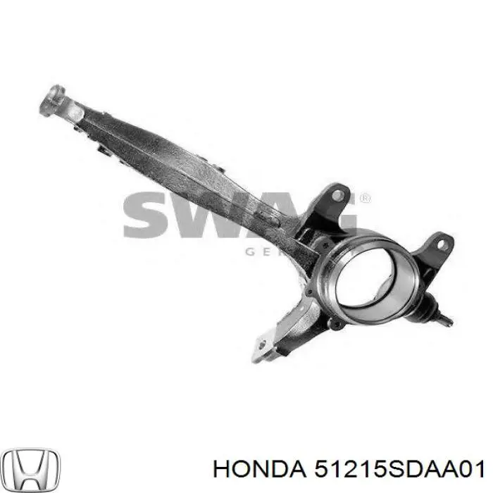 51215SDAA01 Honda цапфа (поворотный кулак передний левый)