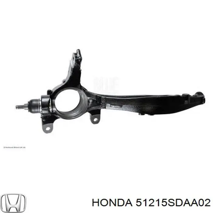 Muñón del eje, suspensión de rueda, delantero izquierdo 51215SDAA02 Honda/Acura