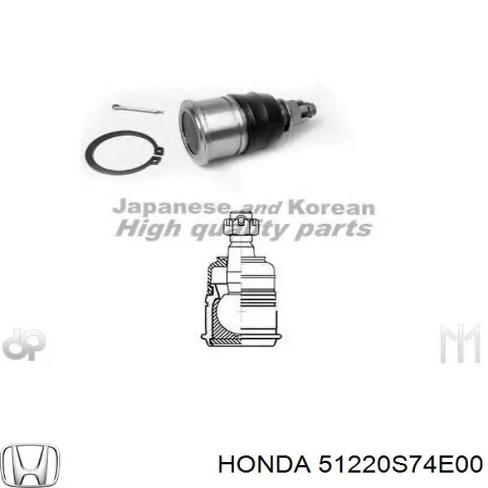 Rótula de suspensión inferior 51220S74E00 Honda