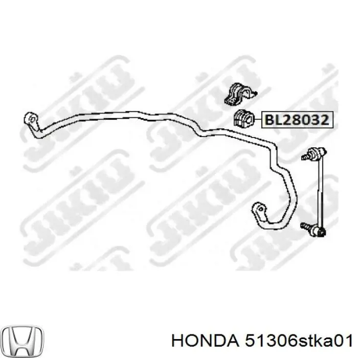 Втулка стабилизатора переднего Honda 51306STKA01