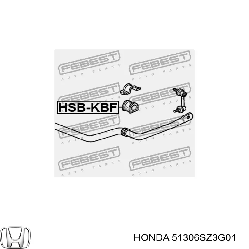 51306-SZ3-G01 Honda втулка стабилизатора заднего