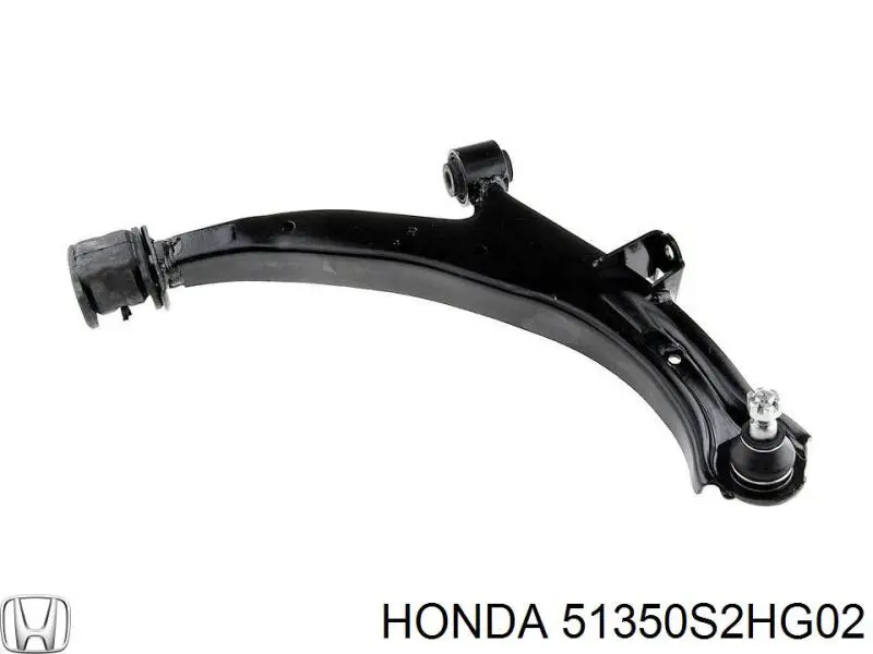 Barra oscilante, suspensión de ruedas delantera, inferior derecha 51350S2HG02 Honda