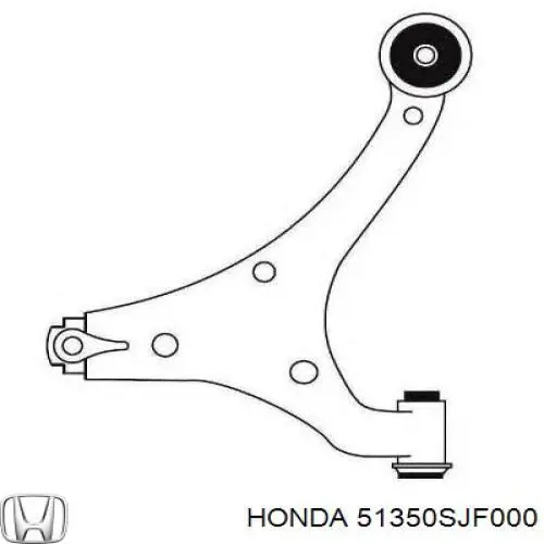 Правый рычаг передней нижней подвески Honda 51350SJF000 цена, от 42.11 USD