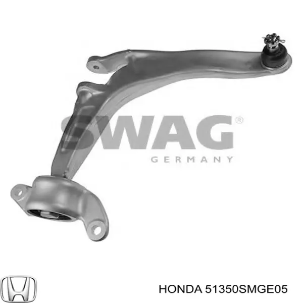 51350SMGE05 Honda Рычаг передней подвески нижний, правый