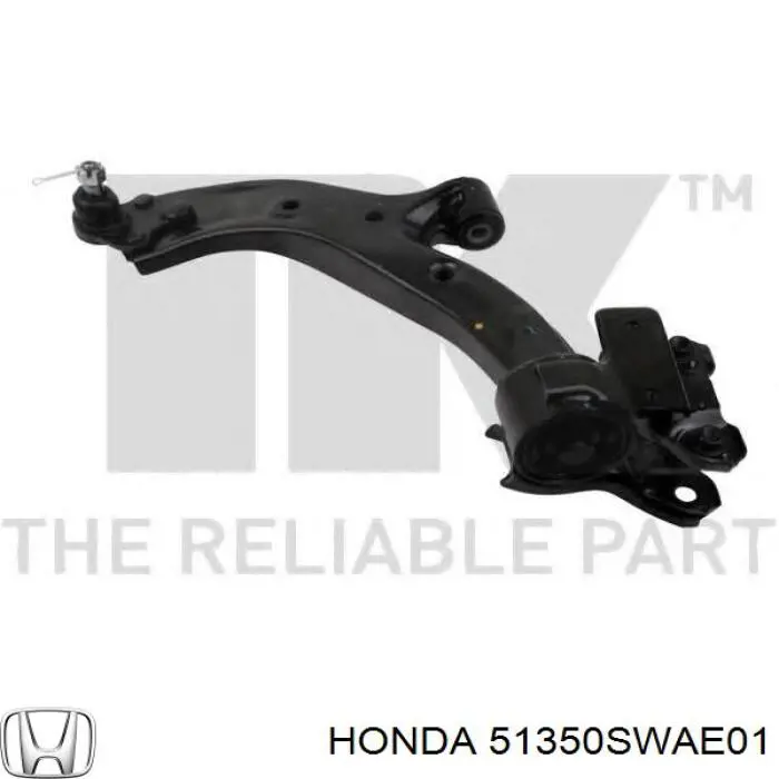 Правый рычаг передней нижней подвески Honda 51350SWAE01 цена, от 38.05 USD