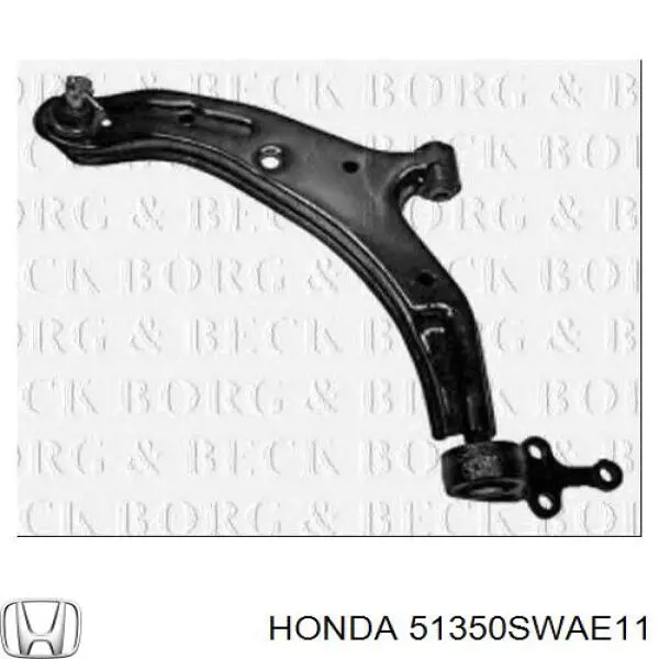 Купить 51350SWAE11 Honda Нижний правый рычаг передней подвески