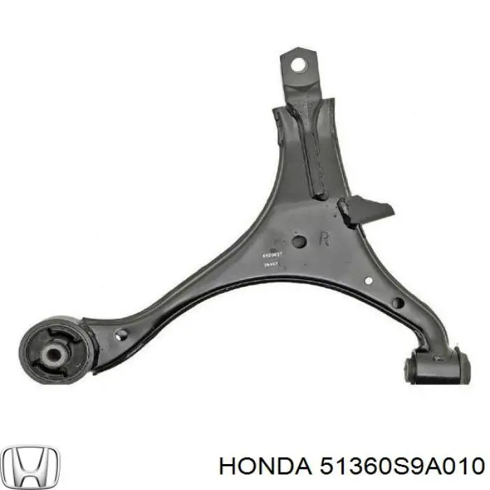 51360S9A010 Honda braço oscilante inferior esquerdo de suspensão dianteira