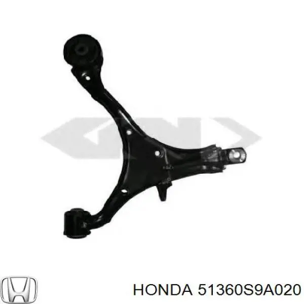 Левый рычаг передней нижней подвески Honda 51360S9A020 цена, от 38.13 USD