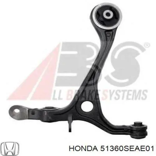 Barra oscilante, suspensión de ruedas delantera, inferior izquierda 51360SEAE01 Honda/Acura