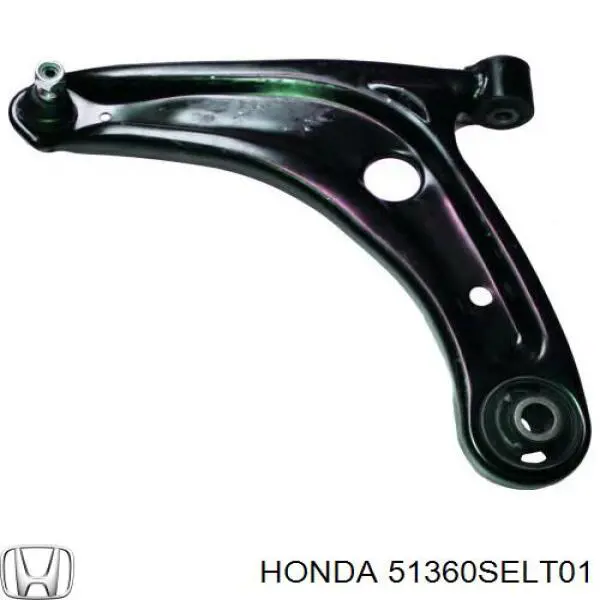 Рычаг передней подвески нижний левый 51360SELT01 Honda