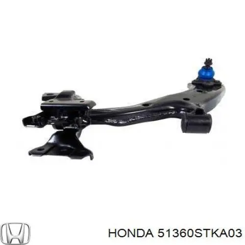 51360STKA03 Honda Рычаг передней подвески нижний левый