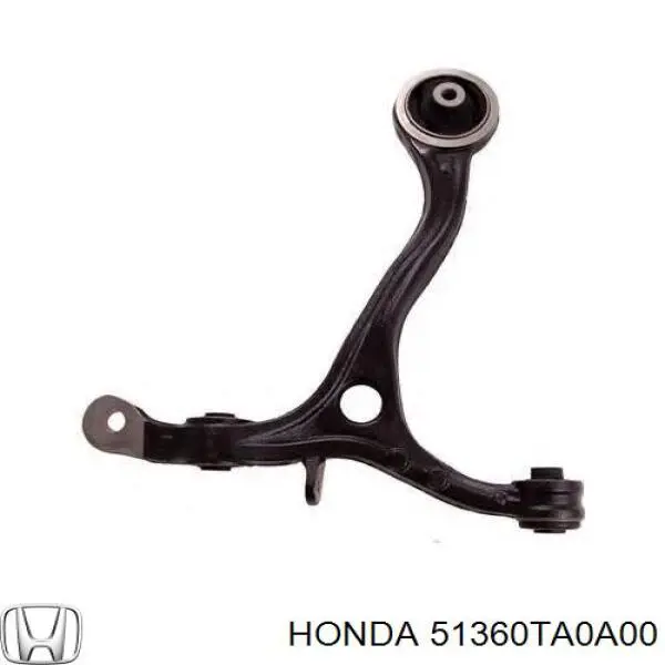 51360TA0A00 Honda braço oscilante inferior esquerdo de suspensão dianteira