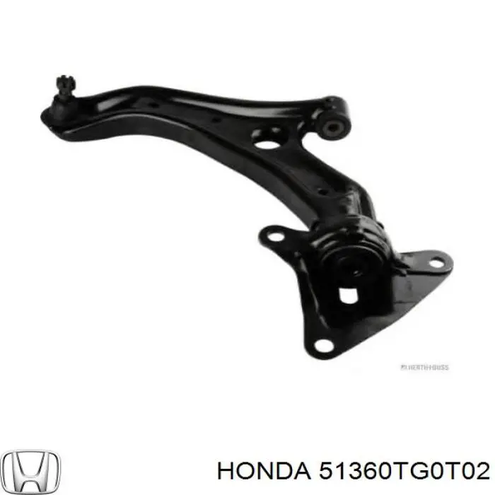 Рычаг передней подвески нижний левый 51360TG0T02 Honda