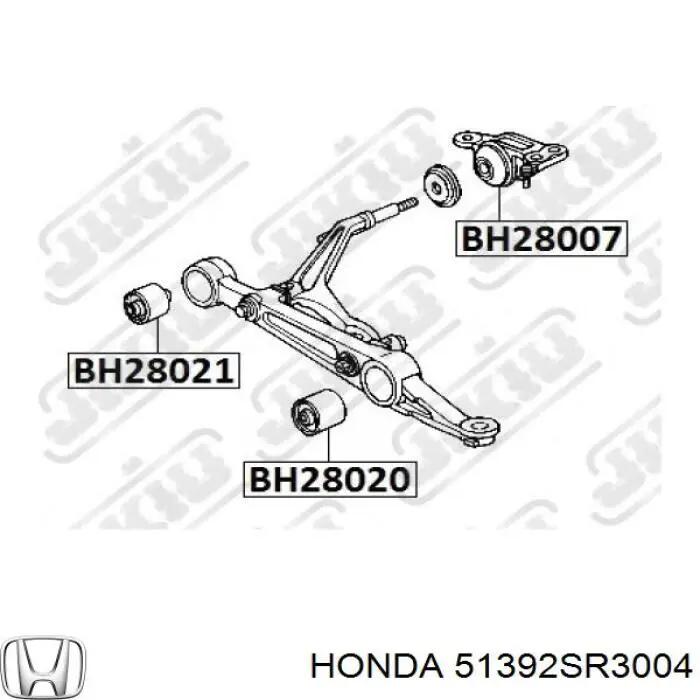 51392SR3004 Honda Сайлентблок нижнего переднего рычага