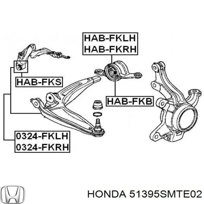  51395SMTE02 Honda