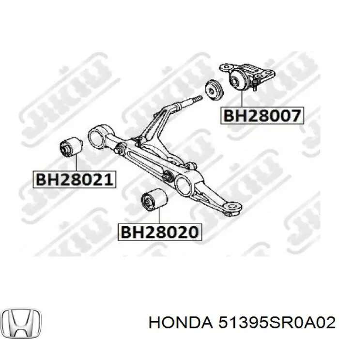 51395SR0A02 Honda сайлентблок переднего нижнего рычага