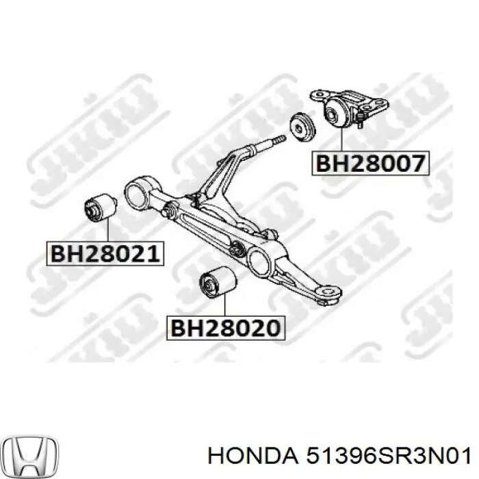 Сайлентблок переднего нижнего рычага 51396SR3N01 Honda