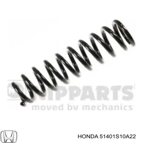 Пружина передняя Honda 51401S10A22