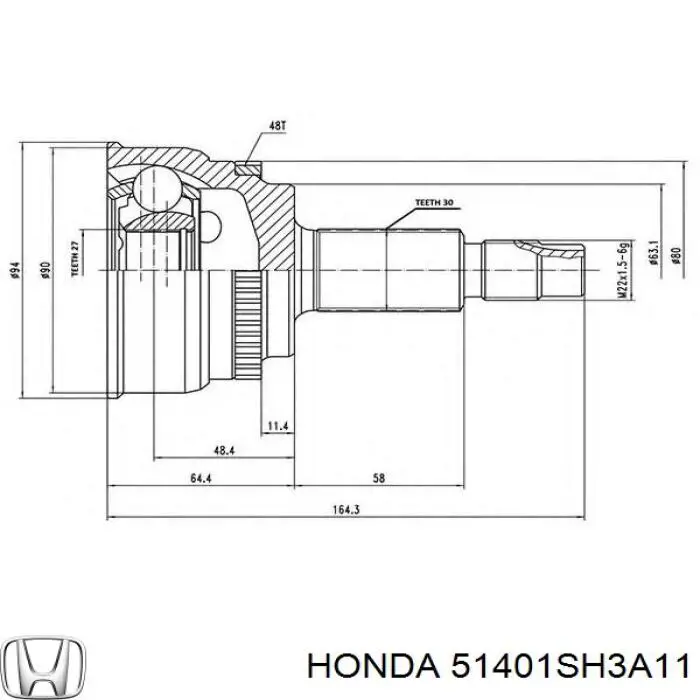 51401SH3A11 Honda