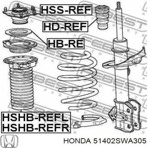 Купить 51402SWA305 Honda Пыльник амортизатора