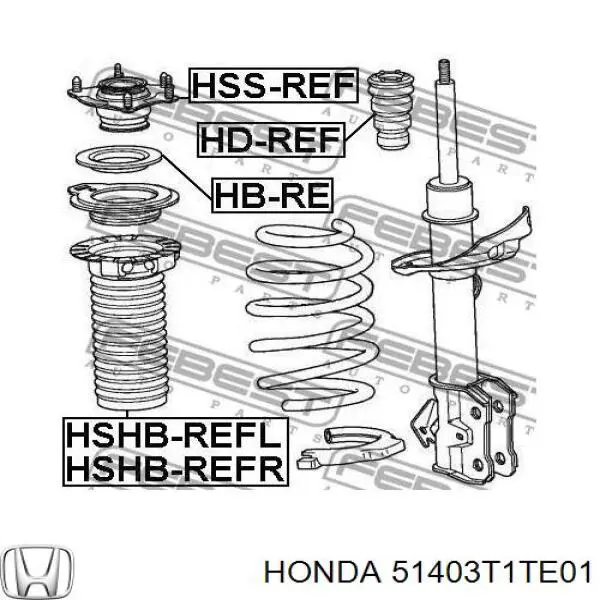 Чехол амортизатора переднего Honda 51403T1TE01 цена, от 12.70 USD