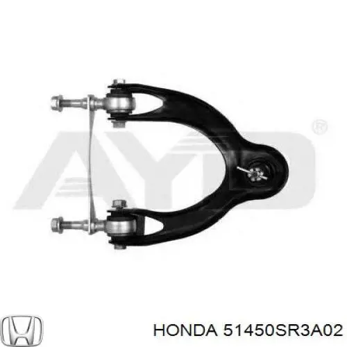 Barra oscilante, suspensión de ruedas delantera, superior derecha 51450SR3A02 Honda