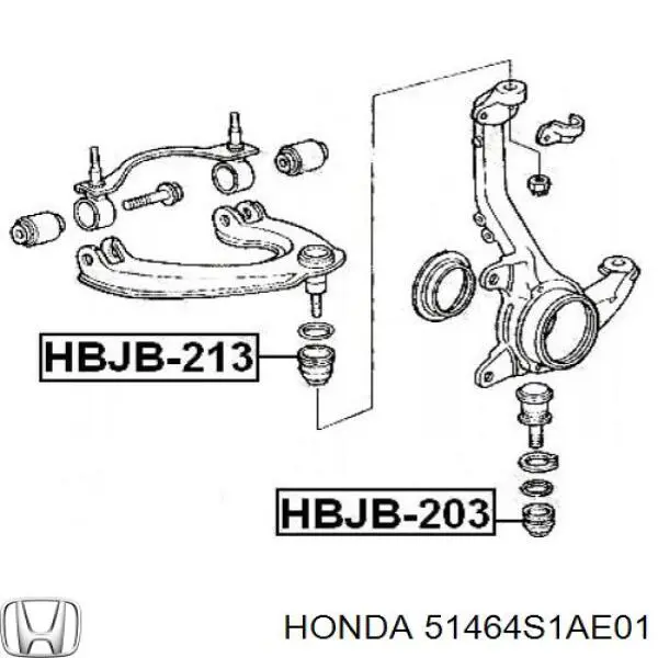 Купить 51464S1AE01 Honda Пыльник опоры шаровой верхней