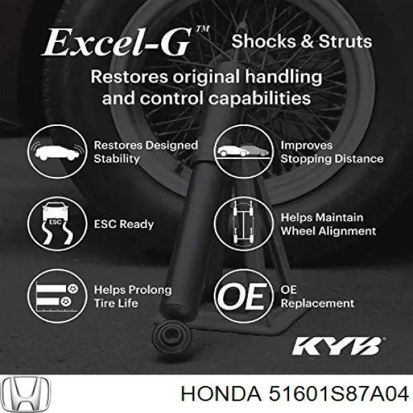 Стойка амортизатора передняя Honda 51601S87A04 цена, от 32.26 USD