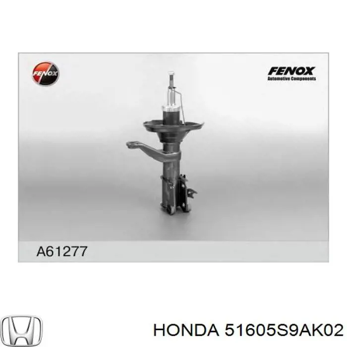 Амортизатор подвески передний левый Honda 51605S9AK02 цена, от 70.41 USD